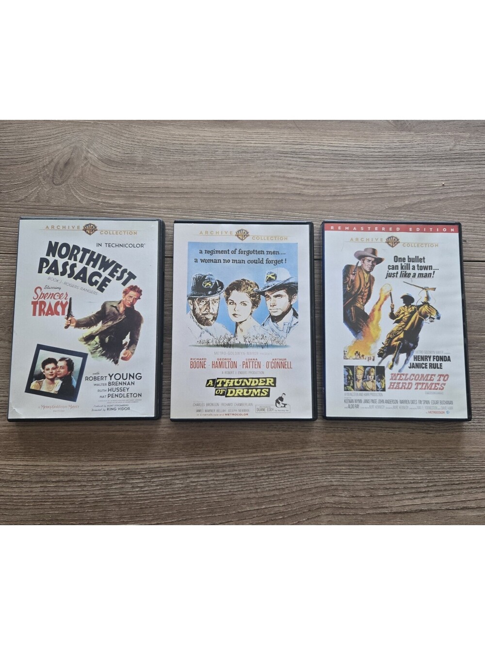 3-DVD: Northwest Passage + Thunder of Drums + Hard Times Warner Archive Western